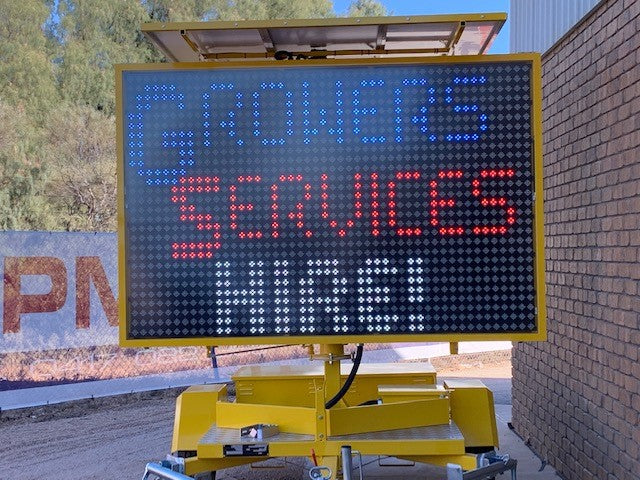 Full Colour Transportable Variable Message Sign For Hire