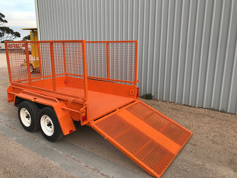 Dual Axle Trailer with Cage & Ramp For Hire